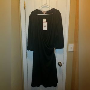 By Design Wrap Dress Black 2X